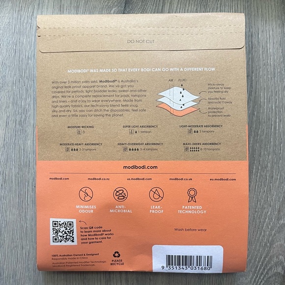 Modibodi Swimwear Reversible Crop Top and Hi-Waist Bikini Brief - Picture 6 of 6